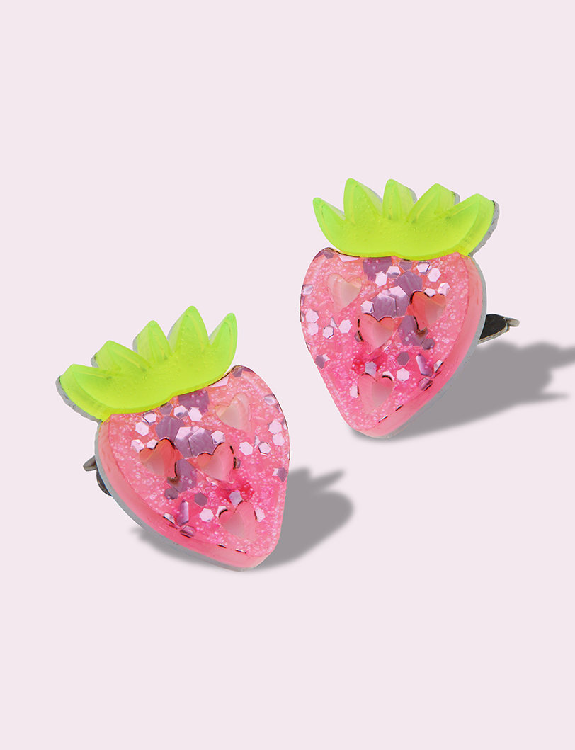 Strawberry Clip-on Earrings